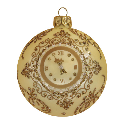 Шар "Новогодние куранты", 80 мм., в подарочной упаковке, мультицвет